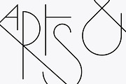 Srg Linear - Geometric typeface, a Sans Serif Font by Srg® (Thumbnail 7 of 11)