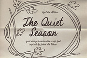 The Quiet Season Vintage Script Font, a Handwritten Font by Cute Atelier (Thumbnail 1 of 9)