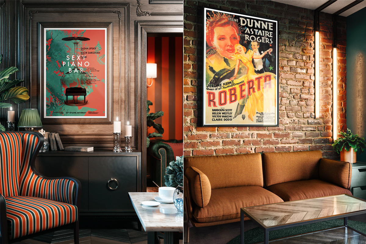 Interior Poster MockUp Set, a Print Template by As Good As Possible (Photo 3 of 7)