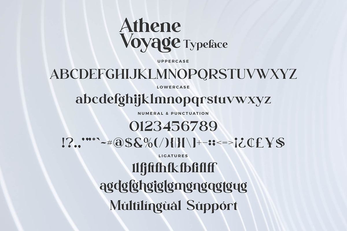 Athene Voyage - Stylish Serif Font, a Serif Font by Aqeel_Art (Photo 7 of 8)