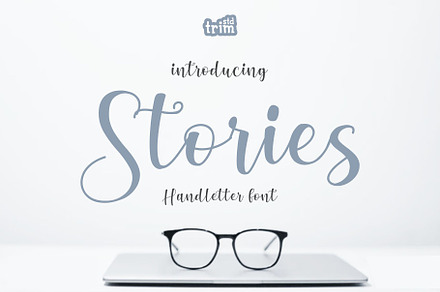 Stories Sweet Soft Handletter Font, a Script Font by TrimStudio
