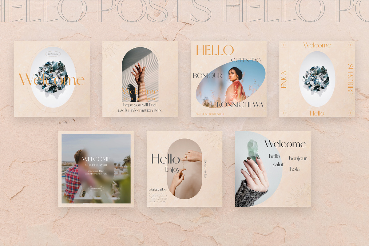Instagram for coach set CANVA PS, a Social Media Template by Craft_Monkey (Photo 8 of 15)