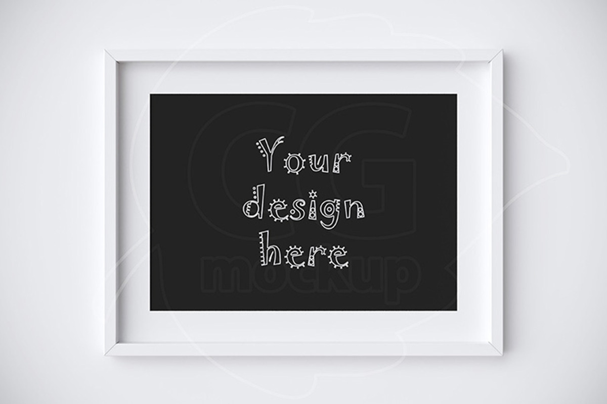 BUNDLEx4 matted frame mockup A4 size, a Print Template by CGmockup (Photo 3 of 5)