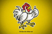 Chicken Cartoon Thumb Up Mascot, a Branding & Logo Template by bazzier_graphik (Thumbnail 2 of 2)