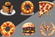 Halloween Fast Food Clipart, an Illustration by Black Bird Studio (Thumbnail 2 of 6)