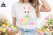 Happy Easter Sublimation PNG, an Illustration by Daily.Designs (Thumbnail 5 of 5)