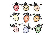 Christmas Kawaii Clipart, an Illustration by Designworld (Thumbnail 4 of 4)