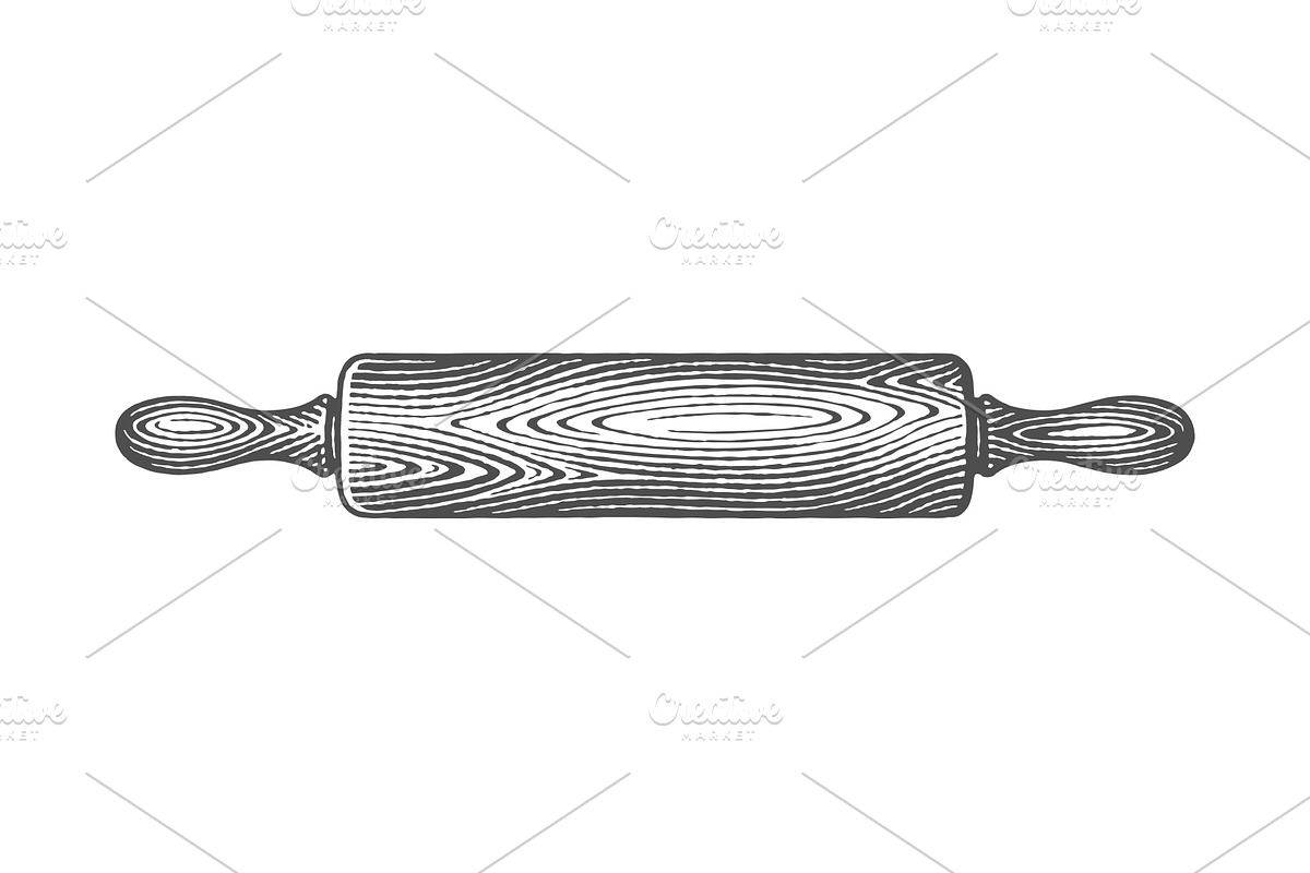 Rolling pin and cutting board, a Graphic by Irina Trusova (Photo 4 of 4)