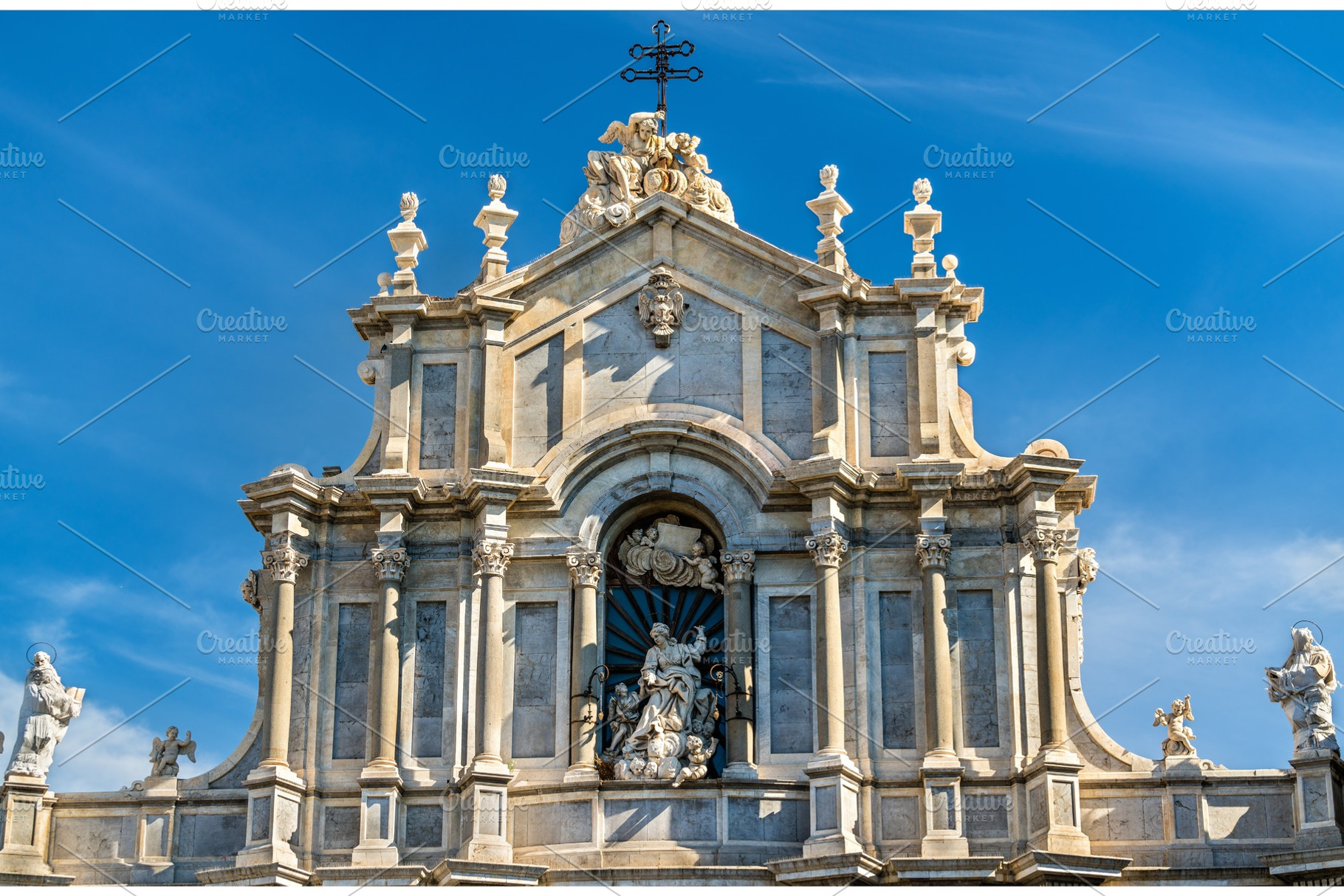 Metropolitan cathedral of saint agatha in catania italy featuring catania, an Architecture Photo by Leonid Andronov