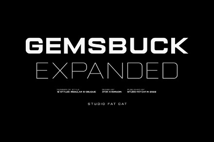 Gemsbuck 01 Modern Vintage Logo Font, a Sans Serif Font by Andika Fez
