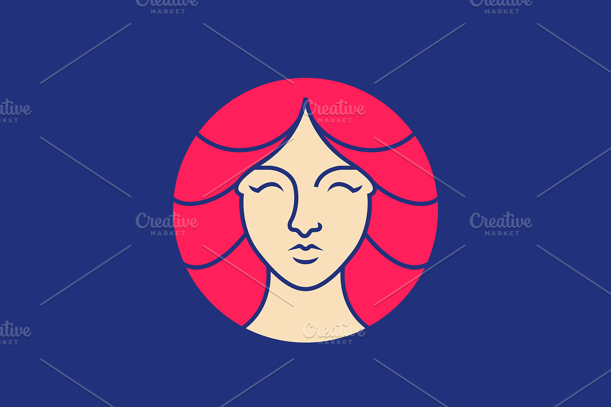 beauty woman hair salon concept logo, a Design Template by devastd