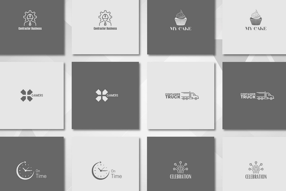 50 + Black and White Logo, a Branding & Logo Template by Aji Gallery (Photo 12 of 14)