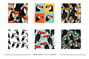 Toucans Retro Art Style Designs, a Pattern Graphic by karenfoleyphoto (Thumbnail 5 of 13)