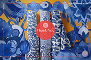 Chinoiserie Blue Watercolor Patterns, a Pattern Graphic by Millusti (Thumbnail 11 of 11)