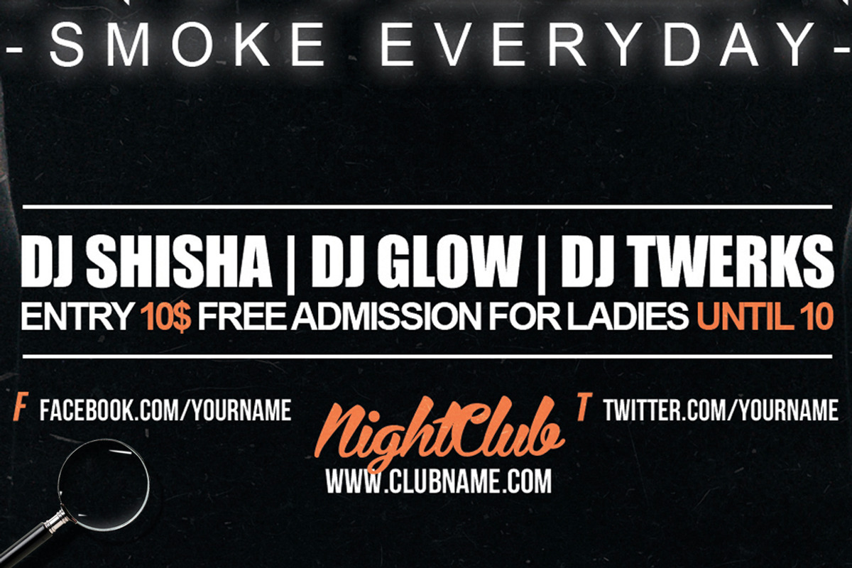 Hookah Glow | Flyer Template, a Flyer Template by GIGA-TEMPLATE (Photo 9 of 9)