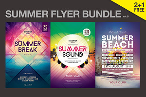 SALE% Summer Flyer Bundle Vol01