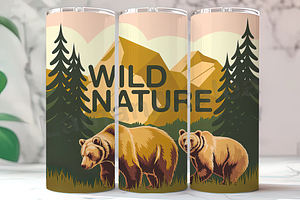 Majestic Bears 20oz Tumbler, an Arts & Entertainment Photo by LamanAzalea