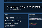 Bootstrap 3.0. theme DRON dark UI, a Bootstrap Template by Bootstraptor (Thumbnail 1 of 5)