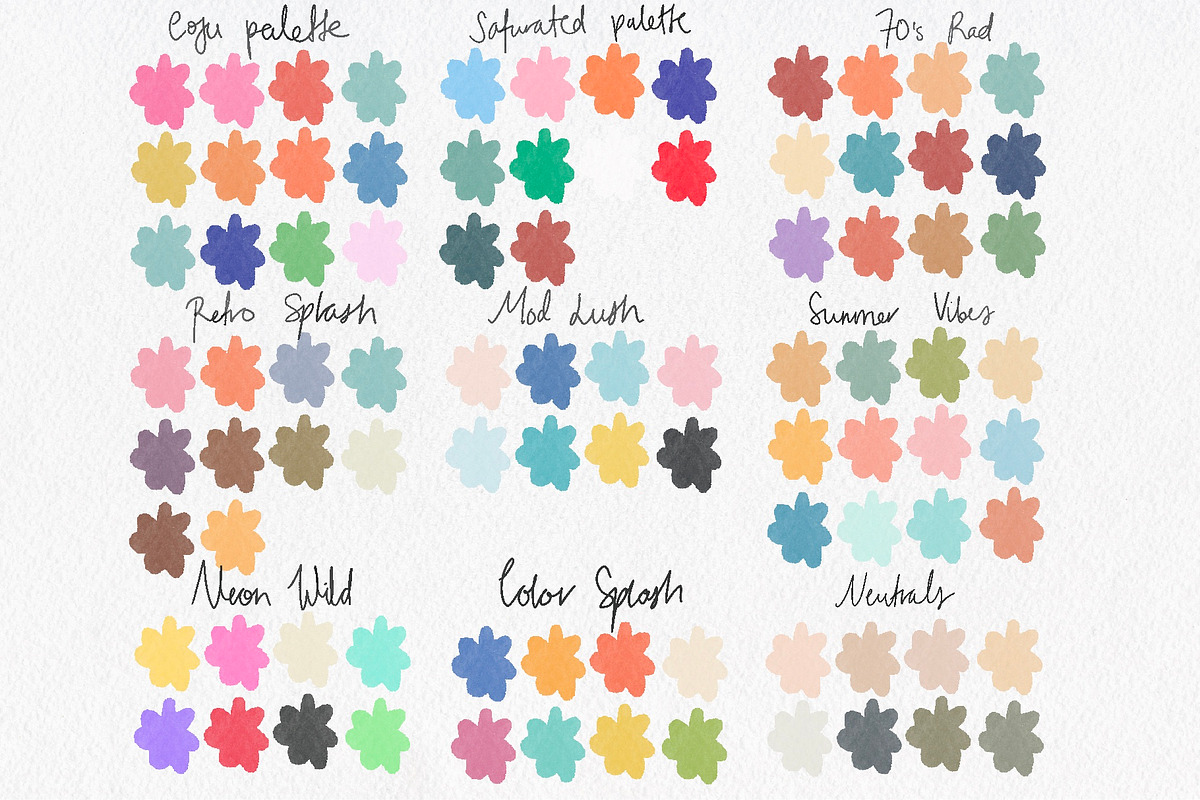 Procreate Summer Watercolor Brushes, a Brush Add-On by Neon Wild (Photo 12 of 13)