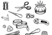 Set of 18 sewing and tailoring, an Object Illustration by LogosDen (Thumbnail 3 of 3)