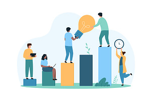 Success ideas business growth, a Person Illustration by Flashvector