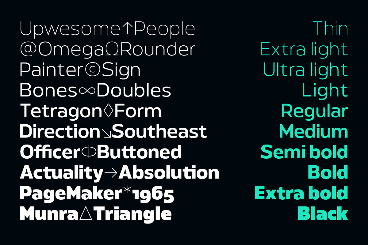 Meutas Font Family, a Sans Serif Font by trustha (Photo 7 of 15)