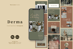 Creativepreneur Instagram | Derma, a Social Media Template by BlancaLab Studio