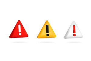 Set of warning triangle with, an Object Illustration by skripnikbb