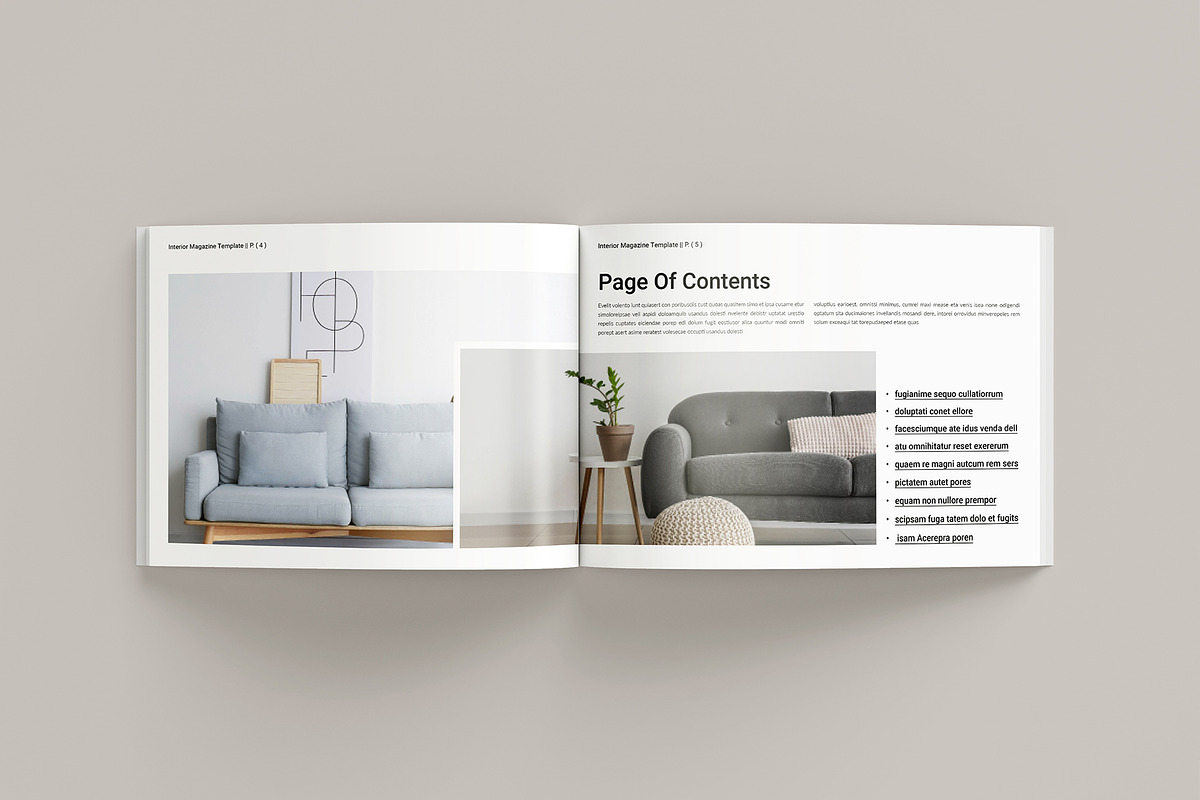Interior Magazine Template, a Brochure Template by GoldenGrid Studio (Photo 2 of 8)