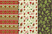 Christmas papers pack, a Pattern Graphic by CLIPART GARDEN (Thumbnail 4 of 5)