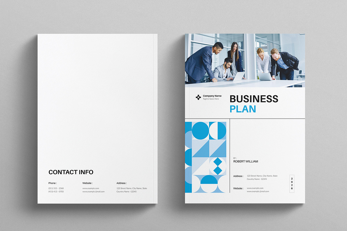 Business Plan Brochure Template, a Brochure Template by E-Type (Photo 7 of 7)