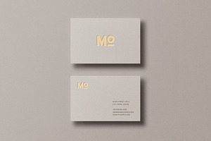 Business Card Mockup Template Logo