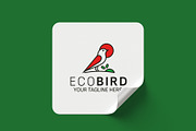 Eco Bird Logo Design Vector Template, a Branding & Logo Template by Logo Lab (Thumbnail 3 of 4)