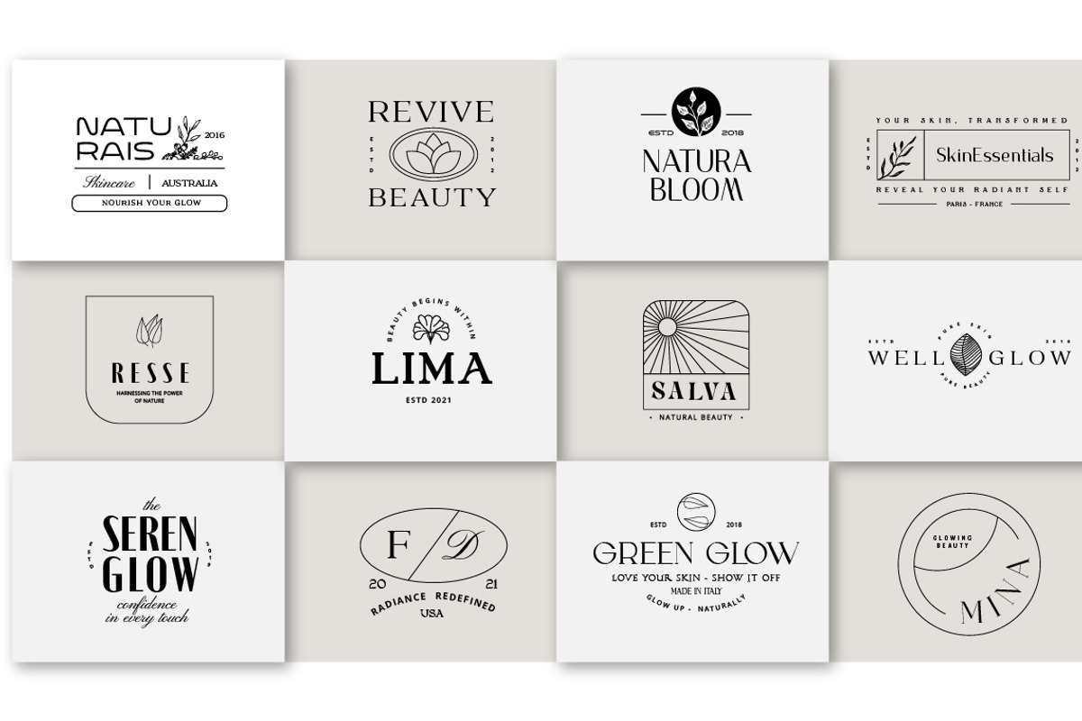 Elegant Cosmetic Logos, a Branding & Logo Template by Jiwstudio (Photo 3 of 6)