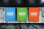 Poster mockups, a Print Template by graphaddikt (Thumbnail 2 of 6)