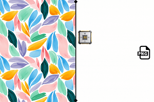 Colorful Watercolor Pattern Design, an Illustration by pixel stock ( pattern )