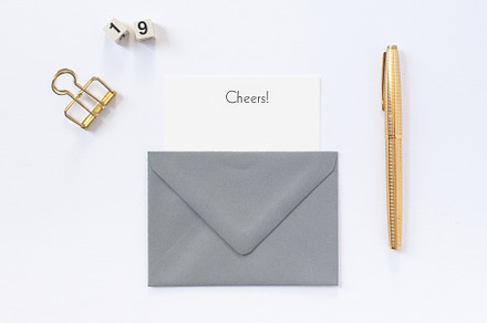 Gray Envelope Topview
