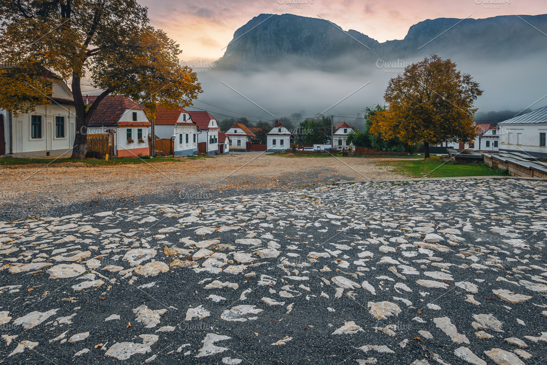 Dawn landscape in Rimetea village, an Architecture Photo by Alpine Dreams