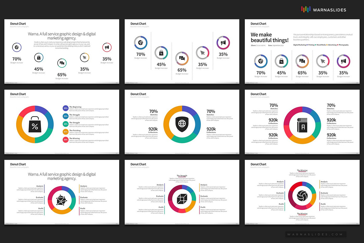 PowerPoint Charts & Graphs, a Presentation Template by Warna Works (Photo 35 of 40)