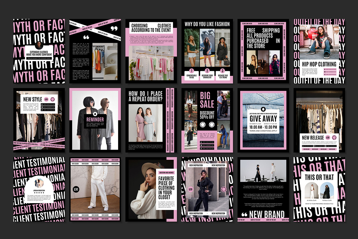 Fashion Pink Template, a Social Media Template by Kalubuak (Photo 5 of 10)