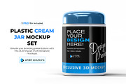 Plastic Screw Jar Mockup Set, a Cups & Container Mockup by artBit Design Studio (Thumbnail 1 of 2)