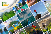 Torn Paper Photo Collage PS Template, a Graphic by INTENTFX (Thumbnail 6 of 6)