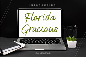 Florida Gracious Font | New Font, a Script Font by Blue Digital Studio