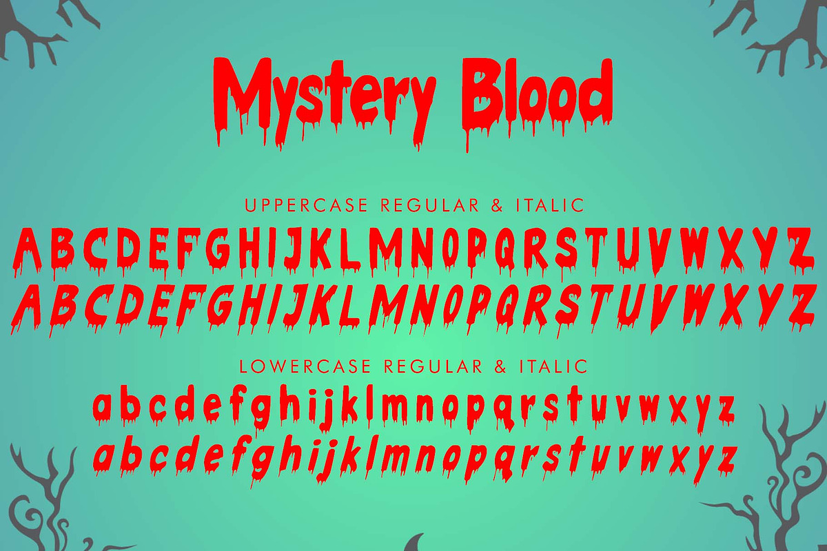 Mystery Blood, a Blackletter Font by Yoga Letter (Photo 5 of 8)