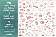 Bakery icons and calligraphy, a Food Illustration by Margo Miller (Thumbnail 2 of 30)