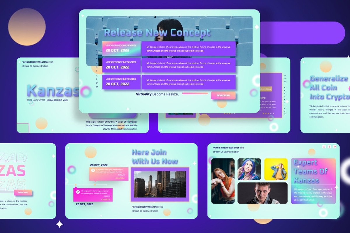 Kanzas - Multipurpose Powerpoint, a Presentation Template by Dhabee (Photo 2 of 8)