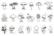 Magic Mushrooms, an Object Graphic by Pulpixel Design (Thumbnail 5 of 7)