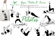 Yoga, pilates & barre illustrations, a Sport Illustration by Winged Graphics (Thumbnail 3 of 4)