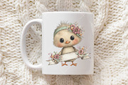 Whimsical Easter Chick Clipart, an Illustration by OK Design (Thumbnail 5 of 6)