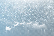 Winter Christmas background, a Seasonal Illustration by Yayasya (Thumbnail 2 of 3)